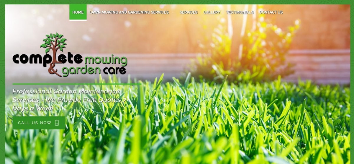 complete mowing garden care
