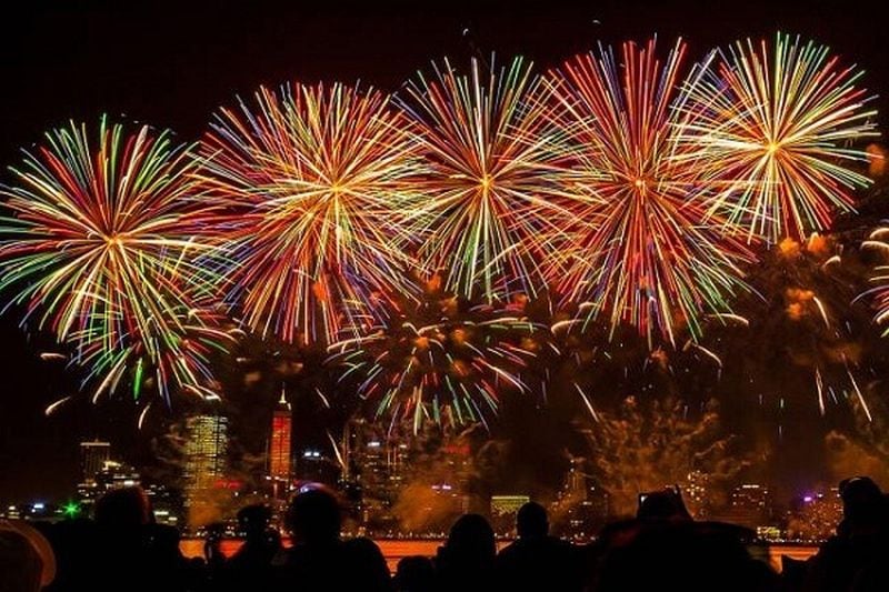 perth new year's eve perth fireworks